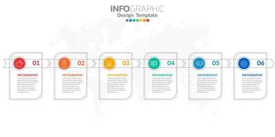 Infographics for business concept with icons and options or steps. vector