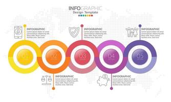 elementos infográficos para contenido, diagrama, diagrama de flujo, pasos, partes, línea de tiempo, flujo de trabajo, gráfico. vector