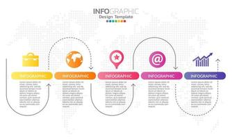 elementos infográficos para contenido, diagrama, diagrama de flujo, pasos, partes, línea de tiempo, flujo de trabajo, gráfico. vector