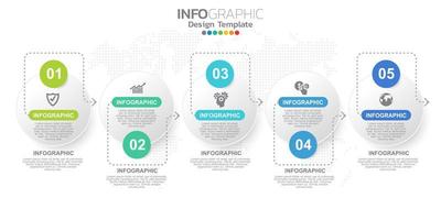 Digital online marketing banner with icons for business contents. vector