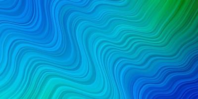 Light Blue, Green vector background with bows.