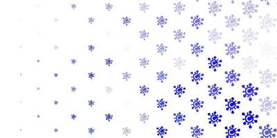 Light Purple vector pattern with coronavirus elements