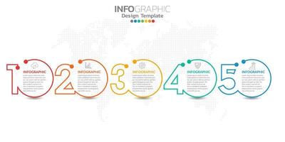 Infographics for business concept with icons and options or steps.