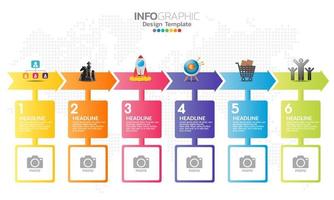 Free Vector  Four squares work process chart template for presentation.