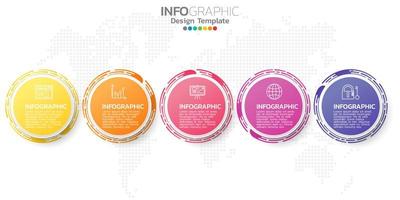 elementos infográficos para contenido, diagrama, diagrama de flujo, pasos, partes, línea de tiempo, flujo de trabajo, gráfico. vector