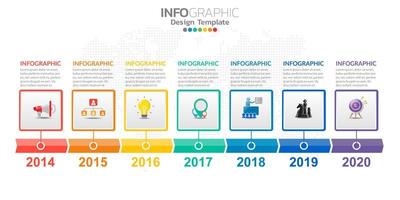 Infographics for business concept with icons and options or steps. vector