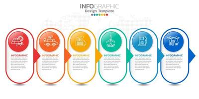 infografías para el concepto de negocio con iconos y opciones o pasos. vector