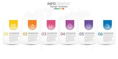 infografías para el concepto de negocio con iconos y opciones o pasos. vector