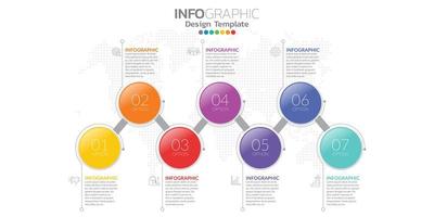 infografías para el concepto de negocio con iconos y opciones o pasos. vector