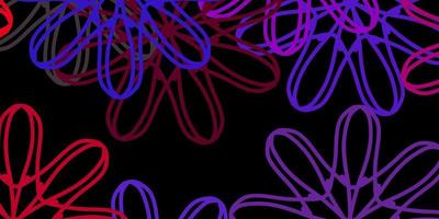 Dark Multicolor vector background with random forms.