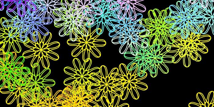 Dark Multicolor vector background with random forms.