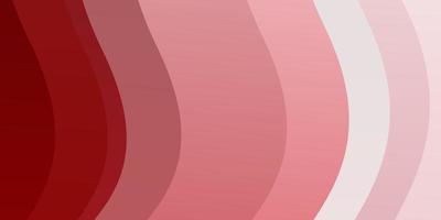 Light Red vector template with curved lines.