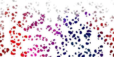 Light blue, red vector backdrop with chaotic shapes.