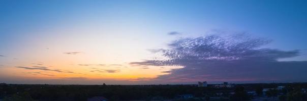 Sky and clouds at sunset photo