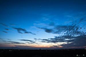 Sky and clouds at sunset photo