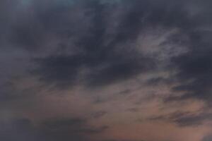 Sky and clouds at sunset photo