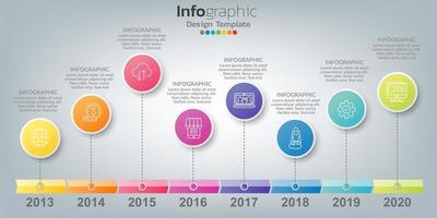 Infographic in business concept with 8 options, steps or processes. vector