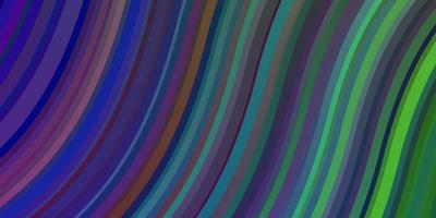 Light Multicolor vector background with wry lines.