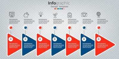 infografía en concepto de negocio con 8 opciones, pasos o procesos. vector