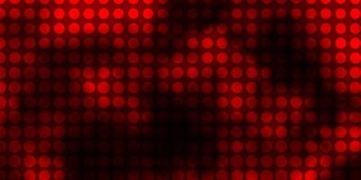 Dark Red vector backdrop with circles.