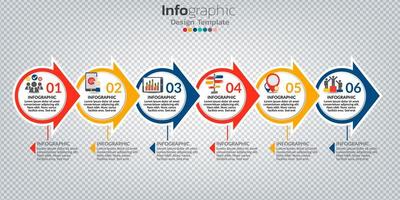 Infographic in business concept with 8 options, steps or processes. vector
