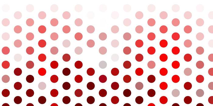Light red vector background with bubbles