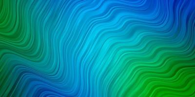Light Blue, Green vector texture with curves.
