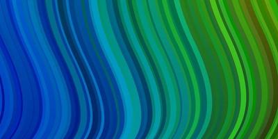 Light Blue, Green vector texture with curves.
