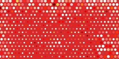 Light red vector background with bubbles.