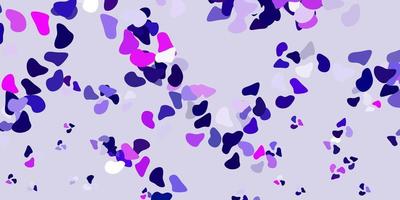 Light purple, pink vector backdrop with chaotic shapes.