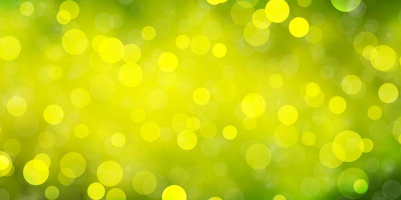 Light Green, Yellow vector pattern with circles.