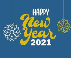 2021 happy new year abstract vector