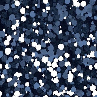 Sashiko seamless indigo dye pattern with traditional white Japanese embroidery