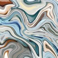 Liquid marble texture with abstract colorful background vector