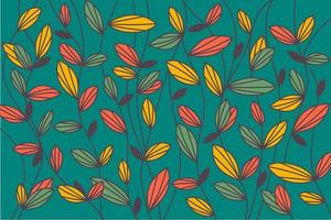 Wallpaper Illustration Pattern Abstract Tree Branches with Colorful Leaves vector