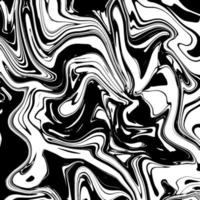 Liquid marble texture with abstract black and white background vector