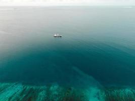 Boat on the sea photo