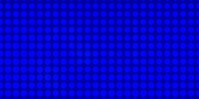 patrón de vector azul claro con círculos.