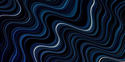 Light BLUE vector background with curved lines.