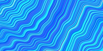 Light BLUE vector background with curved lines.