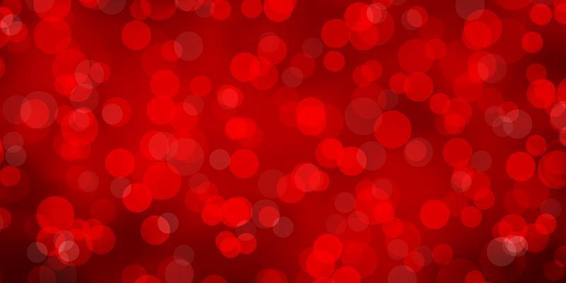 Light Orange vector background with bubbles.