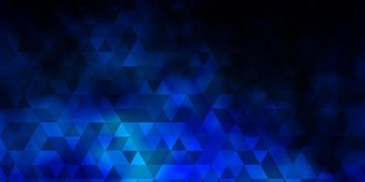 diseño de vector azul oscuro con líneas, triángulos.