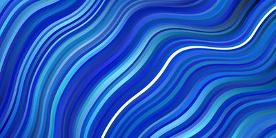 Light BLUE vector background with curved lines.