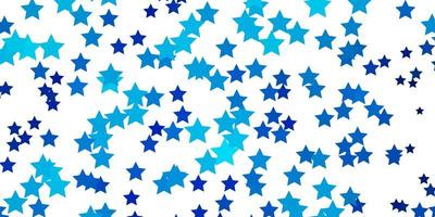 Light BLUE vector pattern with abstract stars.