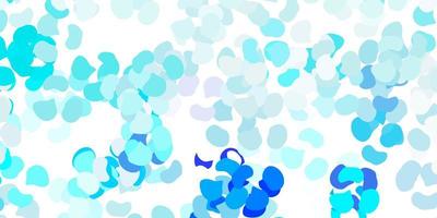 Light blue vector template with abstract forms.