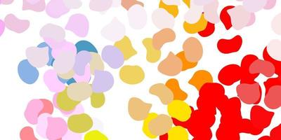 Light multicolor vector texture with memphis shapes