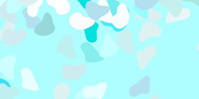 Light blue vector template with abstract forms.