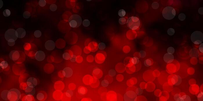 Dark Red vector layout with circle shapes.