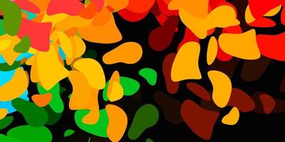 Light multicolor vector template with abstract forms.