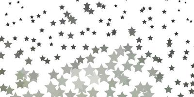 textura de vector gris claro con hermosas estrellas.